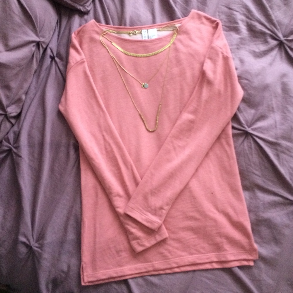 DIVIDED Pink Basic Sweater | XS